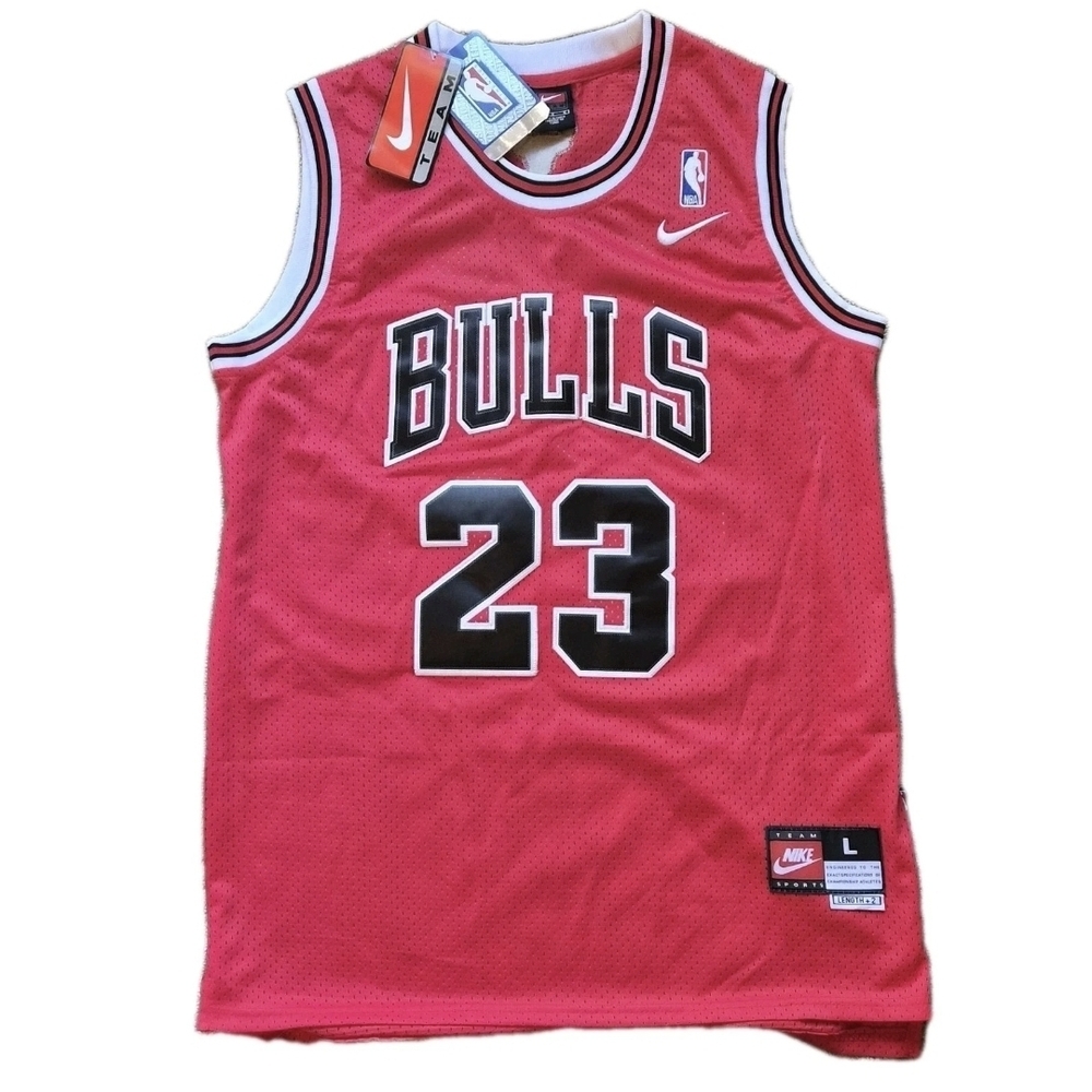 Michael Jordan Chicago Bulls Jersey NEW Nike Team Mesh Red Size Large NBA 2009